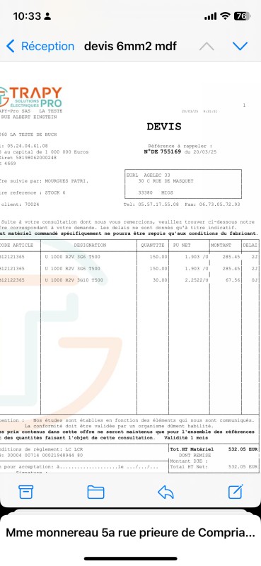  Pose de caméra à Biganos