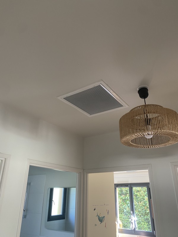 pose d’un climatisation gainable au Teich 